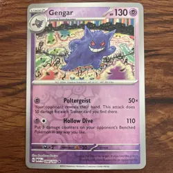 Gengar Scarlet & Violet 151 Reverse Holo Card 94/165 Near Mint - Image 1