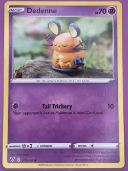 Dedenne 077/185 Vivid Voltage Regular Finish Pokemon Card - Yuka Morii - Image 1