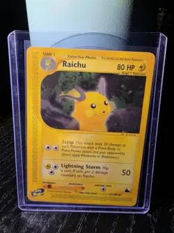 Pokemon TCG Raichu Skyridge Rare 27/144 80 HP Stage 1 2003 English Card - Image 1
