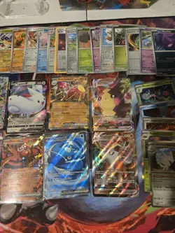 Pokemon Collection Ex V Holo Reverse Holo 50 Cards Bulk binder Full Art Vmax NM - Image 1