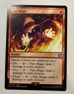 Fire Magic NM Final Fantasy Magic the Gathering FIN #136 2025 - Image 1