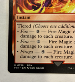 Fire Magic NM Final Fantasy Magic the Gathering FIN #136 2025 - Image 2