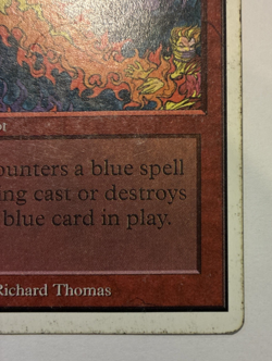 Red Elemental Blast Unlimited Edition (2ED) Magic the Gathering 1993 Common HP - Image 3