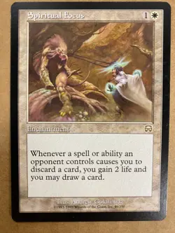 MTG 1x Spiritual Focus # 49 Mercadian Masques Magic the Gathering Card x1 NM - Image 1
