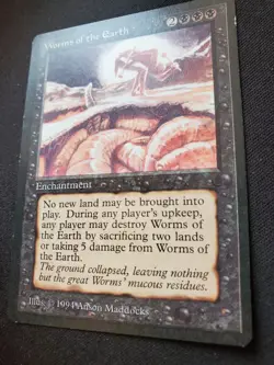 Worms of the Earth - The Dark *NM-LP* Light Play Near Mint MTG - Image 3