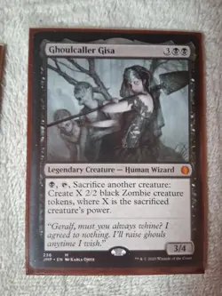 MTG Ghoulcaller Gisa EDH Commander Deck – Zombie Sacrifice Aristocrats – Sleeved - Image 1