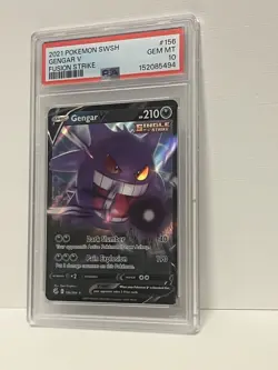 GENGAR V 156/264 Pokemon TCG Fusion Strike PSA 10 GEM MINT - Image 1