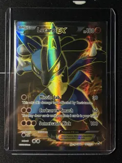 Pokemon Lucario EX Full Art Holo Rare Card 107/111 XY Furious Fists 2014 TCG - Image 1