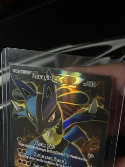 Pokemon Lucario EX Full Art Holo Rare Card 107/111 XY Furious Fists 2014 TCG - Image 3