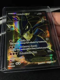 Pokemon Lucario EX Full Art Holo Rare Card 107/111 XY Furious Fists 2014 TCG - Image 4