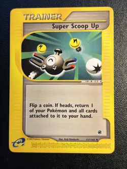 Super Scoop Up 151/165 LP e-Series Expedition Base Set 2002 Pokemon Card! - Image 1