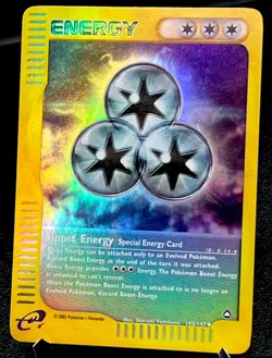 Boost Energy 145/147 LP Reverse Holo E Reader Vintage Aquapolis Pokemon Card! - Image 1