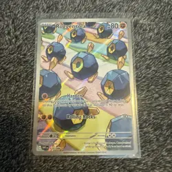 Roggenrola - Illustration Rare Holo 127/086 NM SV: White Flare Pokemon Card - Image 1
