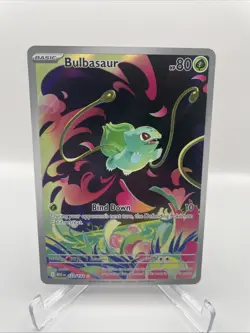 Pokemon TCG Bulbasaur 133/132 Mega Evolutions Illustration Rare - Image 1