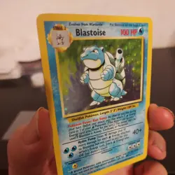 Blastoise Pokemon Base Set Holo 2/102 1999 Damaged - Image 2