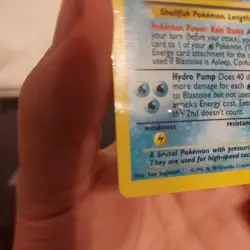 Blastoise Pokemon Base Set Holo 2/102 1999 Damaged - Image 3