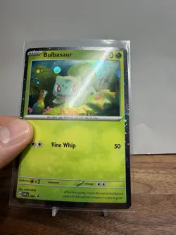 HD HOLO Bulbasaur 046 BLACK STAR PROMO 151 Pokemon - Image 2