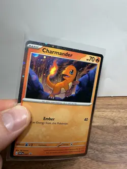 HD HOLO Charmander 047 BLACK STAR PROMO 151 Pokemon - Image 2