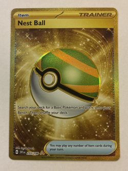 Nest Ball Scarlet & Violet Base #255/198 Hyper Rare Pokemon 2023 NM - Image 1