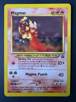 Pokemon Magmar #44 - 2002 Wizards Black Star Promo - Image 1