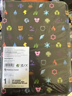 Pokemon Center Exclusive Zip Binder Elemental Types BRAND NEW SOLD OUT ONLINE - Image 1