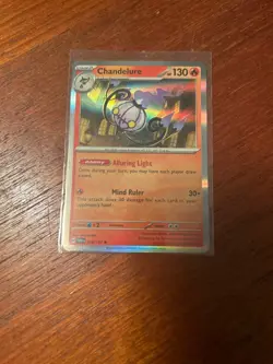English Pokemon Card Chandelure 038/167 TWM Holo NM - Image 1