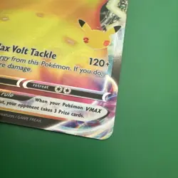 Pokemon Pikachu TCG VMAX SWSH062 Celebrations Full Art Black Star Promo NM/M - Image 3