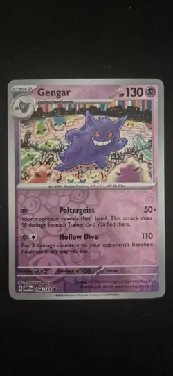 Pokemon! TCG Gengar - SV: Scarlet & Violet 151 (MEW) Reverse Holo - Image 1