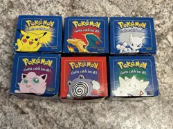 1999 Pokemon Burger King Gold Plated Trading Card Set of 6 Pokeball - Image 1