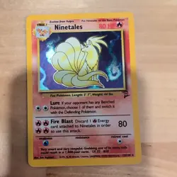 2000 Pokemon Base 2 Unlimited #13 Ninetales HOLO LP - Image 1