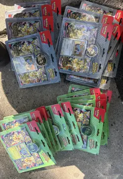 Pokemon TCG Ascended Heroes 2-Pack Blisters - Erika and Larry - LOT of 23 SEALED - Image 2