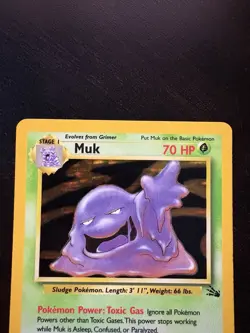 MUK HOLO 13/62 FOSSIL LP POKEMON - Image 3