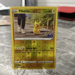 Pokemon Pikachu 027/078 Pokemon GO Reverse Holo - Image 1