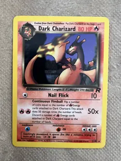 Pokemon Team Rocket Dark Charizard 21/82 Non-Holo Rare - Image 1