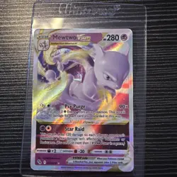 2022 Pokemon GO Mewtwo VSTAR 031/078 Ultra Rare TCG Card - Image 1