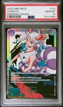 2022 ONE PIECE ROMANCE DAWN #OP01-121 YAMATO PSA 10 - Image 1
