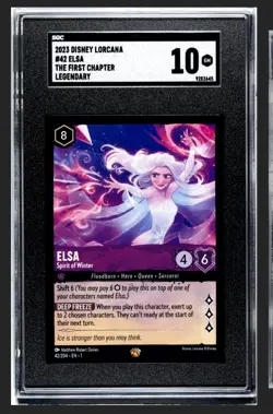 Disney Lorcana- The First Chapter- Elsa - Spirit of Winter 42/204 SGC 10 - Image 1