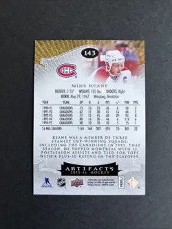 2017-18 Upper Deck Artifacts MIKE KEANE 02/25 - Image 2