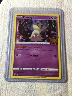 Pokemon TCG Mimikyu Halloween Trick Or Trade Stamped Card 081/189 Holo - Image 2