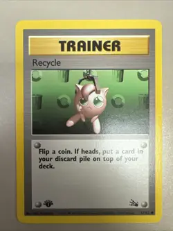 RECYCLE - 61/62 - 1st Edition Fossil - Pokemon Card - NM - Image 1