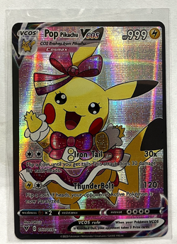 Pop Pikachu Pokemon Card VCOS Holo Cosplay w/ Video - Image 4