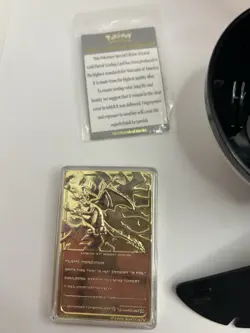 Pokemon Charizard 23K Gold-Plated Trading Card Limited Edition - Image 4