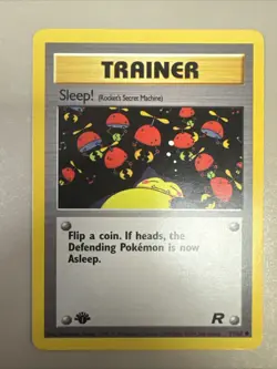 1st Ed Sleep! Non-Holo WOTC Pokemon Card 79/82 Rocket Set NM/MT - Image 1
