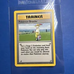 1999 Pokemon Base Set Unlimited Pokemon Breeder 76/102 LP Card - Image 1