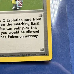 1999 Pokemon Base Set Unlimited Pokemon Breeder 76/102 LP Card - Image 4