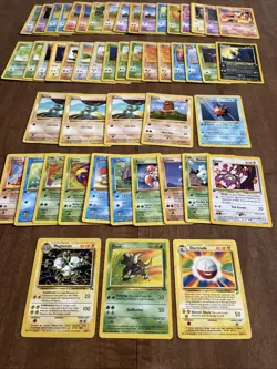 Pokemon Bulk Wotc 51 Card Vintage Lot 1st Edition Rare Shadowless - Image 1