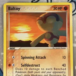 Baltoy 53/107 Non Holo EX Deoxys Set Pokemon Card 2005 NM - Image 2