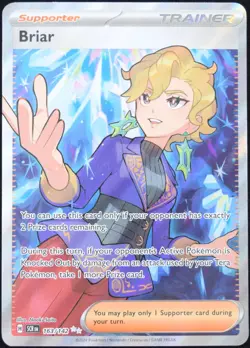 Pokemon TCG Briar 163/142 2024 Stellar Crown Ultra Rare Card - NM - Image 1