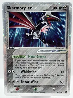 Skarmory ex 98/108 EX Power Keepers Holo Ultra Rare Vintage Pokemon TCG Card - Image 1