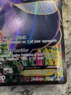 Pokemon TCG XY Phantom Forces Gengar EX Full Art Ultra Rare Card 114/119 - Image 4